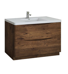 Fresca  FCB9148RW-I Tuscany 48" Rosewood Free Standing Modern Bathroom Cabinet w/ Integrated Sink