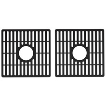Vigo  VGSG3618BLMB 15 1/8 In. X 14 3/4 In. Silicone Protective Kitchen Sink Grid For Double Basin In Matte Black