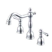 Danze D303257 Opulence Two Handle Widespread Lavatory Faucet w/ Metal Touch Down Drain 1.2gpm Chrome