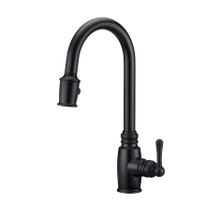Danze D455557BS Opulence Single Handle Pull-Down Kitchen Faucet w/ Magnetic Docking 1.75gpm - Satin Black