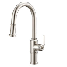 Danze D454437SS Kinzie Single Handle Pull-Down Kitchen Faucet w/ Snapback Retraction 1.75gpm - Stainless Steel