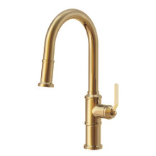Danze D454437BB Kinzie Single Handle Pull-Down Kitchen Faucet w/ Snapback Retraction 1.75gpm - Brushed Bronze