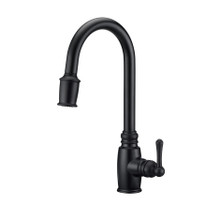 Danze D454057BS Opulence Single Handle Pull-Down Kitchen Faucet w/ Snapback 1.75gpm - Satin Black
