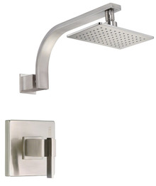 Danze D511544BNTC Sirius Single Handle Shower Faucet Trim Kit & Treysta Cartridge 1.75gpm - Brushed Nickel