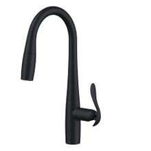 Danze D454012BS Selene Single Handle Pull-Down Kitchen Faucet w/ Snapback 1.75gpm - Satin Black
