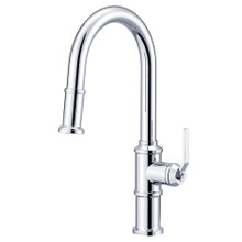 Danze D454437 Kinzie Single Handle Pull-Down Kitchen Faucet w/ Snapback Retraction 1.75gpm - Chrome
