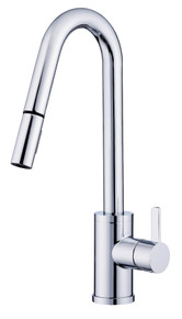 Danze D457230 Amalfi Single Handle Pull-Down Kitchen Faucet w/SnapBack Retraction 1.75gpm - Chrome