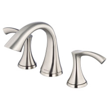 Danze D304222BN Antioch Two Handle Widespread Lavatory Faucet w/ Metal Touch Down Drain 1.2gpm - Brushed Nickel