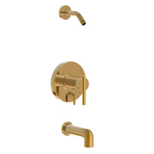 Danze D510058LSBBTC Parma   Single Handle Tub & Shower Faucet Trim Kit & Treysta Cartridge w/ Diverter on Valve Less Showerhead - Brushed Bronze