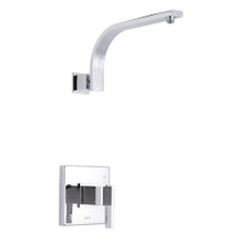 Danze D510544LSTC Sirius Single Handle Shower Only Trim Kit & Treysta Cartridge Less Showerhead - Chrome