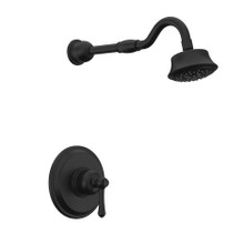 Danze D501557BSTC Opulence Single Handle Shower Only Trim Kit & Treysta Cartridge w/ 5 Function Showerhead 1.75gpm - Satin Black