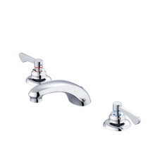 Gerber GC444154 Commercial Two Handle Widespread Lavatory Faucet w/ Rigid Connections & Less Drain 0.5gpm - Chrome