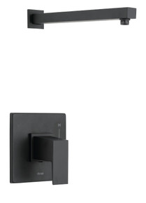 Danze D500562LSBSTC Mid-Town Single Handle Shower Only Trim Kit & Treysta Cartridge Less Showerhead - Satin Black