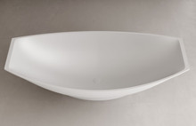 Alfi  AB9991 White Matte 71" Solid Surface Resin Free Standing Hammock Style Bathtub