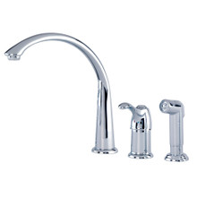 Danze  G0040103 Allerton Single Handle Hi-Arc Kitchen Faucet with Side Spray 1.75gpm Aeration/2.2gpm Spray - Chrome