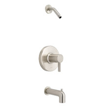 Danze  D520030LSBNTC Amalfi Single Handle Tub & Shower Trim Kit & Treysta Cartridge w/ Diverter on Spout Less Showerhead - Brushed Nickel