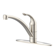 Danze  G0040010SS Viper Single Handle Kitchen Faucet w/out Spray & w/ Deck Plate 1.75gpm -Stainless Steel
