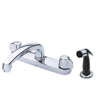 Danze  G0042516 Gerber Classics Two Handle Kitchen Faucet Deck Plate Mounted w/ Spray 1.75gpm -Chrome