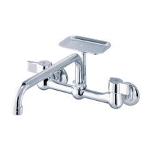 Danze  G0042691 Gerber Classics Two Handle Wall Mount Kitchen Faucet w/ 8" Spout & Soap Dish 1.75gpm -Chrome