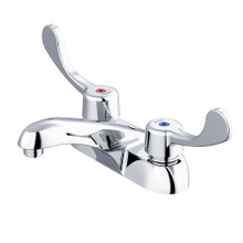 Danze  GC044541 Commercial Two Handle Centerset Lavatory Faucet w/ Wrist Blade Handles & Less Drain 0.5gpm - Chrome