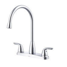 Gerber  G0040168 Viper Two Handle High Arc Kitchen Faucet w/out Spray 1.75gpm - Chrome