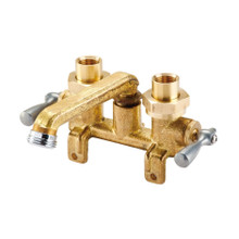 Danze  G0049540 Gerber Classics Two Handle Laundry Faucet w/ Threaded Legs & IPS/Sweat Connections -Threaded Spout 2.2gpm Rough Brass