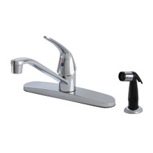 Gerber  G0040212W Maxwell SE Single Handle Kitchen Faucet with Side Spray & w/ Washerless Cartridge 1.75gpm - Chrome
