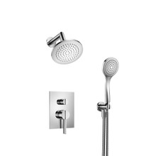 Isenberg  145.3250CP Two Output Shower Set With Shower Head And Hand Held - Polished Chrome