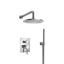 Isenberg  100.3300CP Two Output Shower Set With Shower Head And Hand Held - Polished Chrome