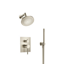 Isenberg  100.3250BN Two Output Shower Set With Shower Head And Hand Held - Brushed Nickel