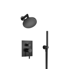 Isenberg  100.3250MB Two Output Shower Set With Shower Head And Hand Held - Matte Black