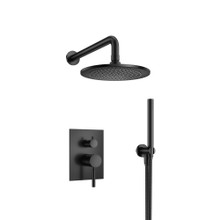 Isenberg  100.3300MB Two Output Shower Set With Shower Head And Hand Held - Matte Black
