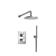 Isenberg  100.7050CP Two Output Shower Set With Shower Head And Hand Held - Polished Chrome