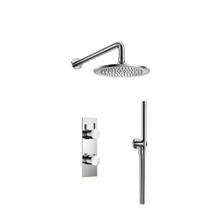 Isenberg  100.7250CP Two Output Shower Set With Shower Head And Hand Held - Polished Chrome