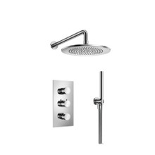 Isenberg  100.7150CP Two Output Shower Set With Shower Head And Hand Held - Polished Chrome