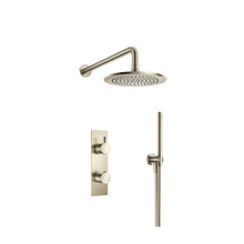 Isenberg  100.7250BN Two Output Shower Set With Shower Head And Hand Held - Brushed Nickel