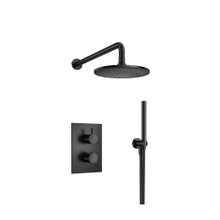 Isenberg  100.7050MB Two Output Shower Set With Shower Head And Hand Held - Matte Black