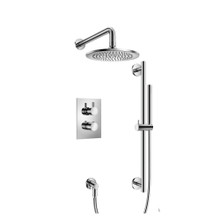 Isenberg  100.7100CP Two Output Shower Set With Shower Head, Hand Held And Slide Bar - Polished Chrome