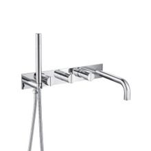 Isenberg  145.2691CP Wall Mount Tub Filler With Hand Shower - Polished Chrome