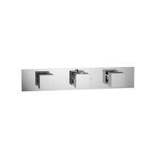 Isenberg  160.2715TBN Trim For Horizontal Thermostatic Valve with 2 Volume Controls - Brushed Nickel