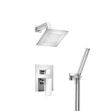 Isenberg  160.3250CP Two Output Shower Set With Shower Head And Hand Held - Chrome
