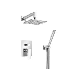Isenberg  160.3300CP Two Output Shower Set With Shower Head And Hand Held - Chrome