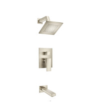 Isenberg  160.3200BN Two Output Shower Set With Shower Head And Tub Spout - Brushed Nickel