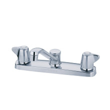 Danze  G0042213 Maxwell Two Handle Kitchen Faucet w/ Metal Handles & 8" D-Tube Spout 1.75gpm - Chrome