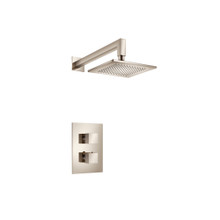 Isenberg  160.7050BN Single Output Shower Set With Shower Head And Arm - Brushed Nickel