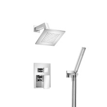 Isenberg  196.3250CP Two Output Shower Set With Shower Head And Hand Held - Chrome