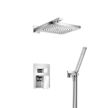 Isenberg  196.3300CP Two Output Shower Set With Shower Head And Hand Held - Chrome