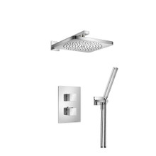 Isenberg  196.7050CP Two Output Shower Set With Shower Head And Hand Held - Chrome