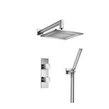 Isenberg  160.7250CP Two Output Shower Set With Shower Head And Hand Held - Chrome