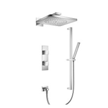 Isenberg  196.7300CP Two Output Shower Set With Shower Head, Hand Held And Slide Bar - Chrome